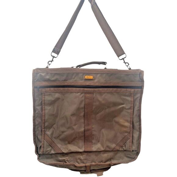 Oleg Cassini Luggage Travel Bag Folding Suitcase Suit/Garment Combo Retro Set - Picture 3 of 12